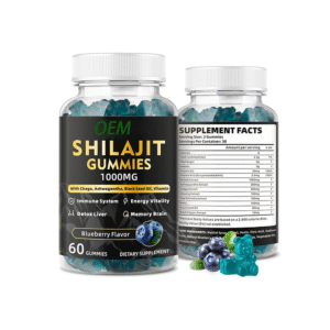 Gommes Vitalité Intense au Shilajit et Vitamines Personnalisées