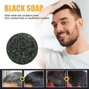 Savon Assombrissant Naturel pour Cheveux Gris au Polygonum