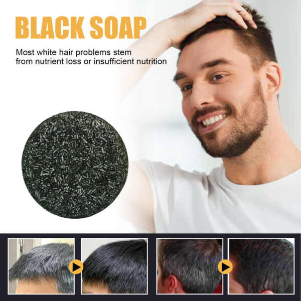 Savon Assombrissant Naturel pour Cheveux Gris au Polygonum